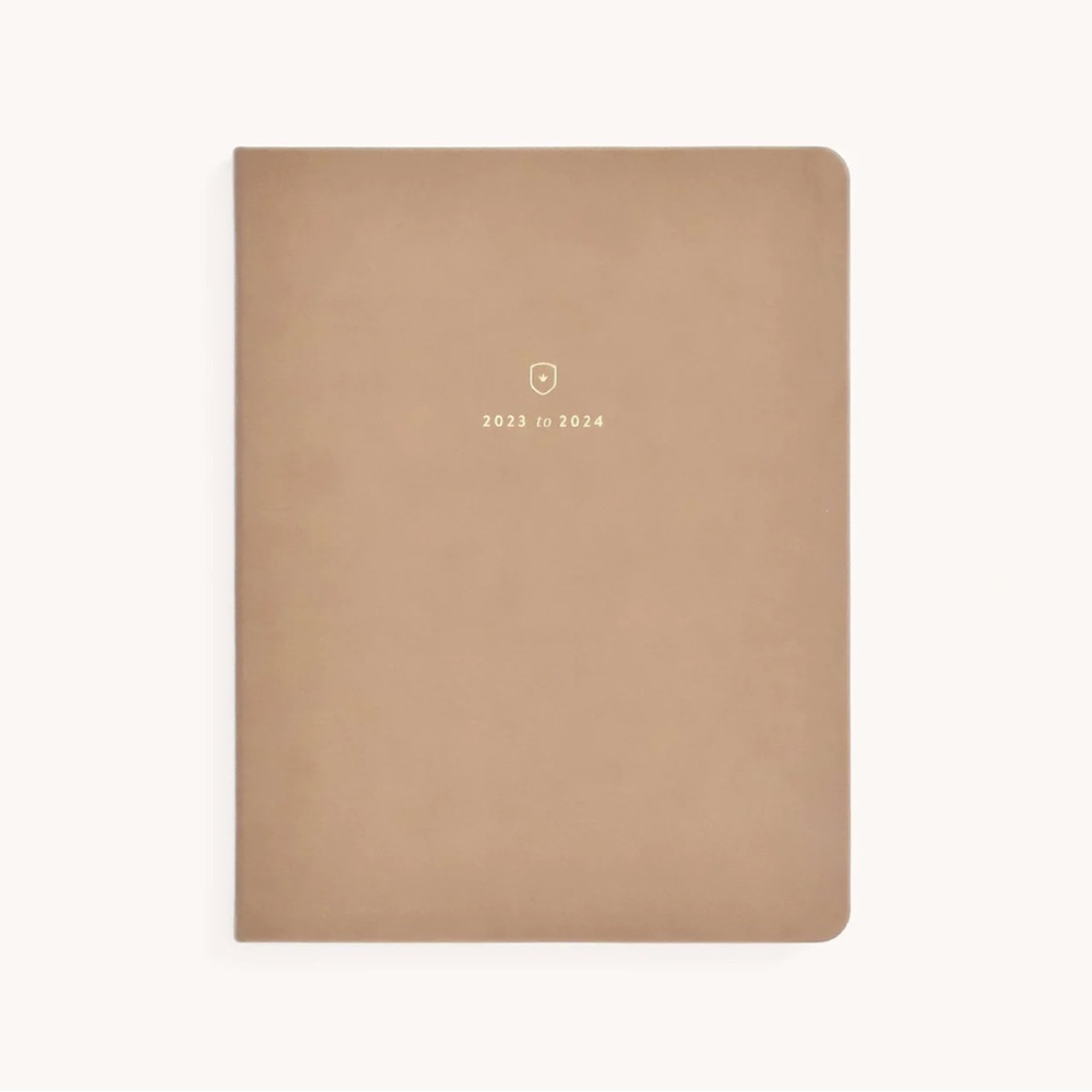 Emily Ley Dapperdesk weekly planner in Fawn